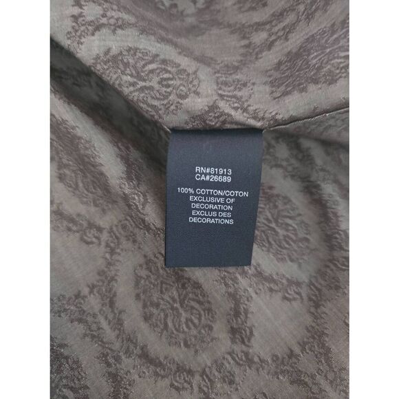 Men's Robert Graham Gray Paisley Long Sleeve Button Down Size XL - Picture 8 of 10